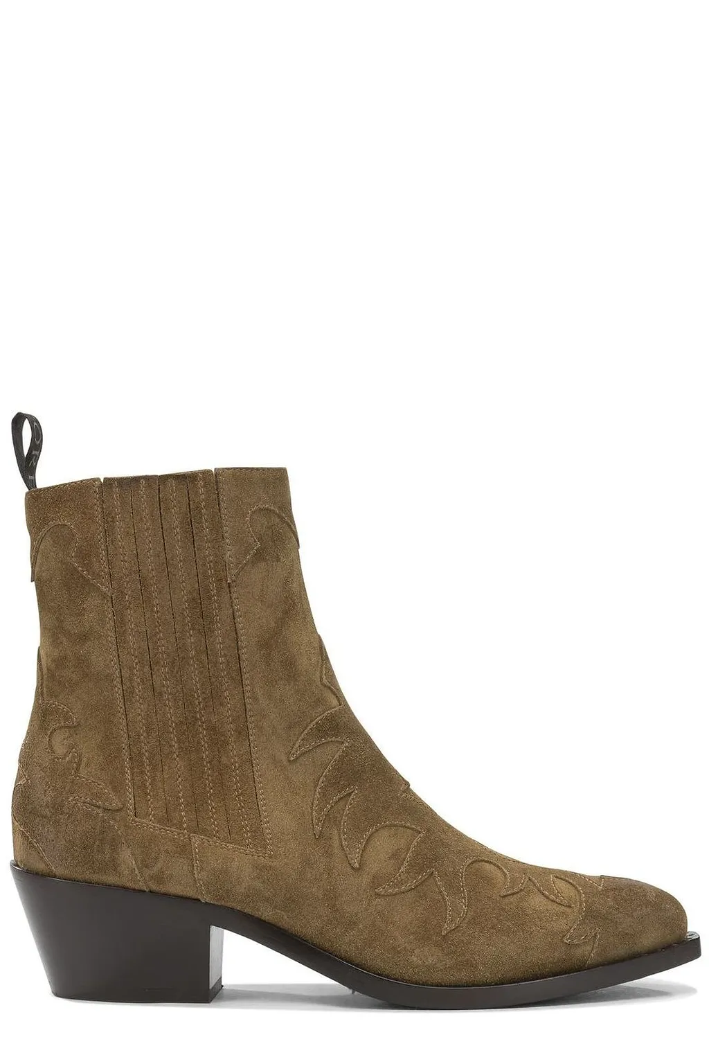Sartore Velour 45 Cowboy Ankle Boots
