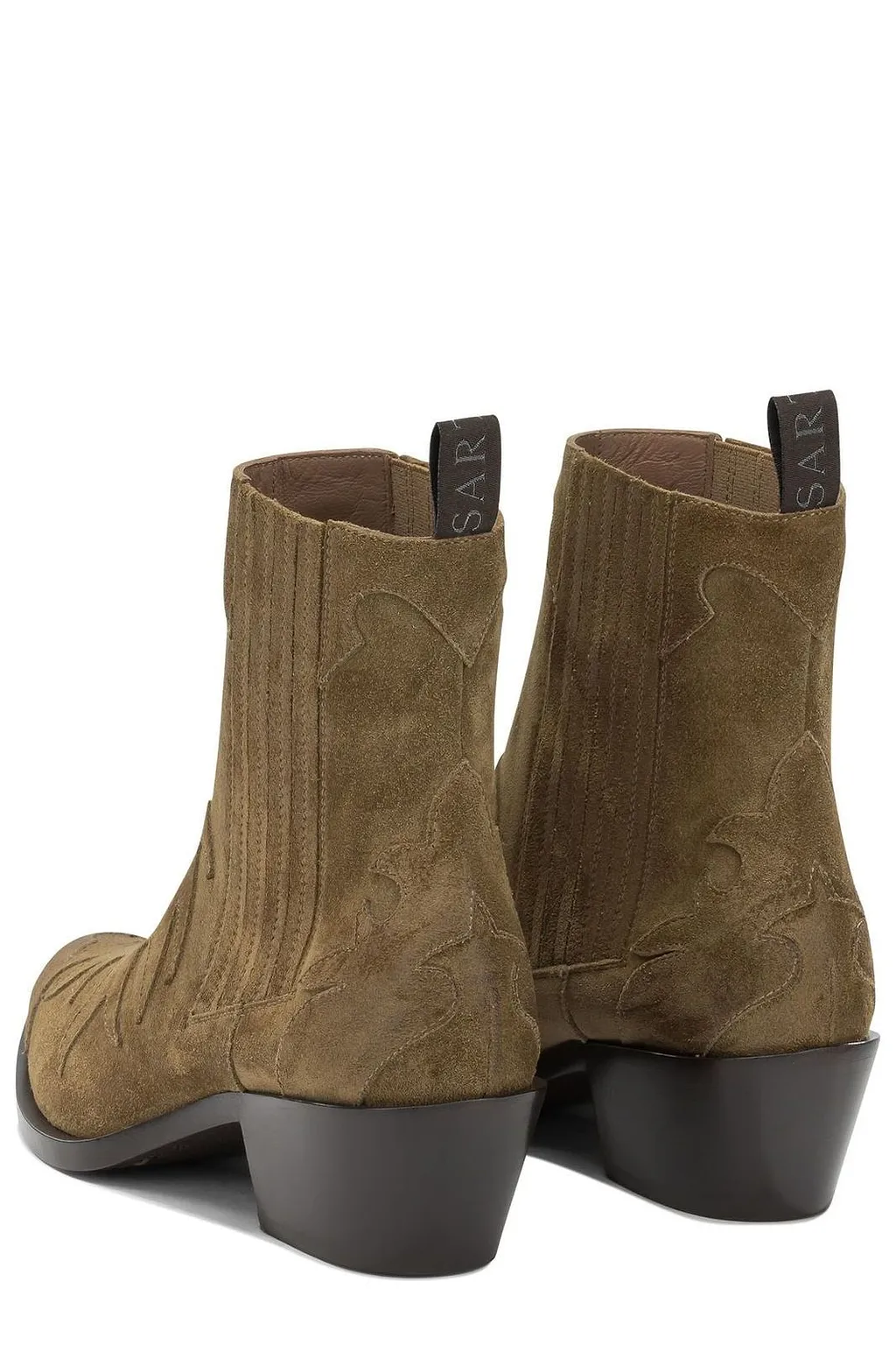 Sartore Velour 45 Cowboy Ankle Boots