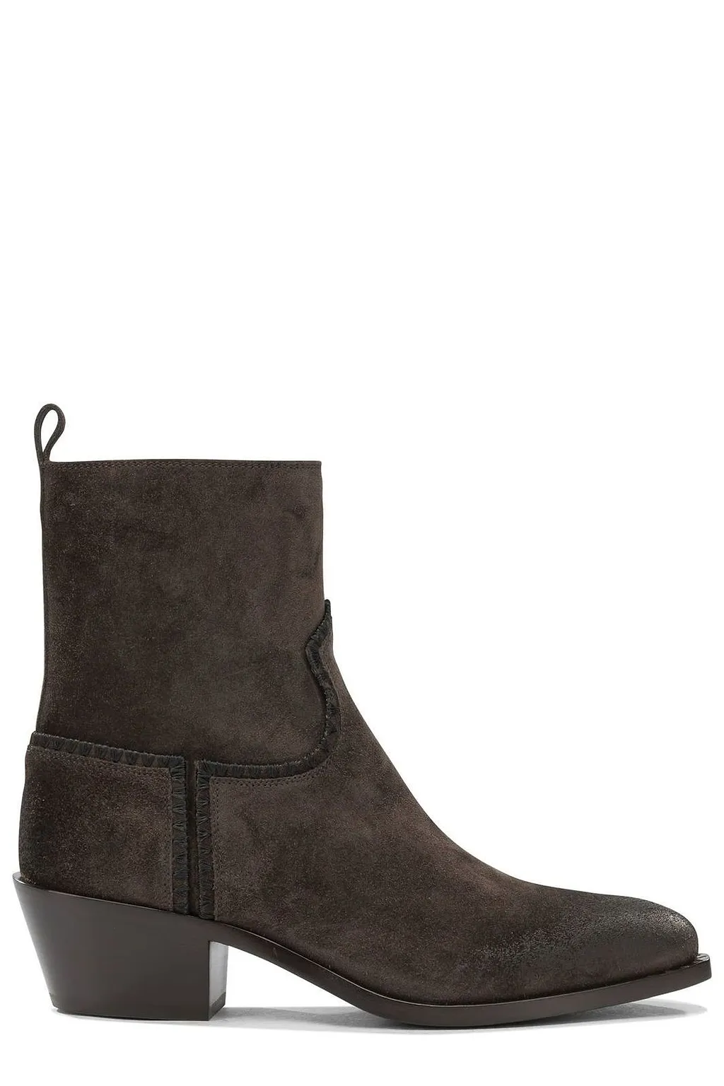 Sartore Velour 45Mm Zipped Ankle Boots
