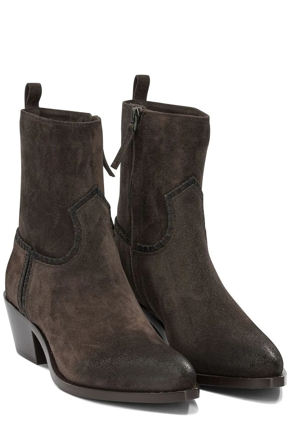Sartore Velour 45Mm Zipped Ankle Boots