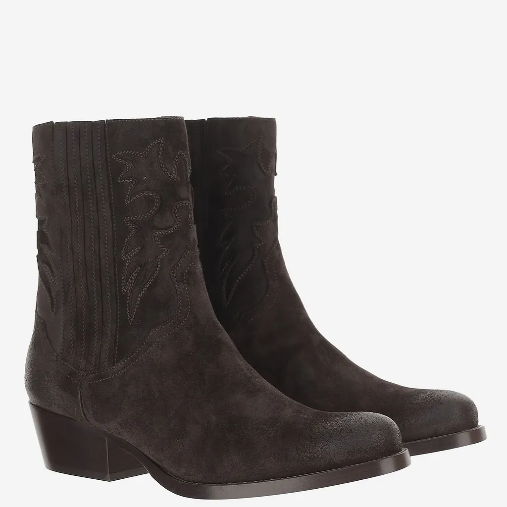 Sartore Western Stitch Ankle Boots