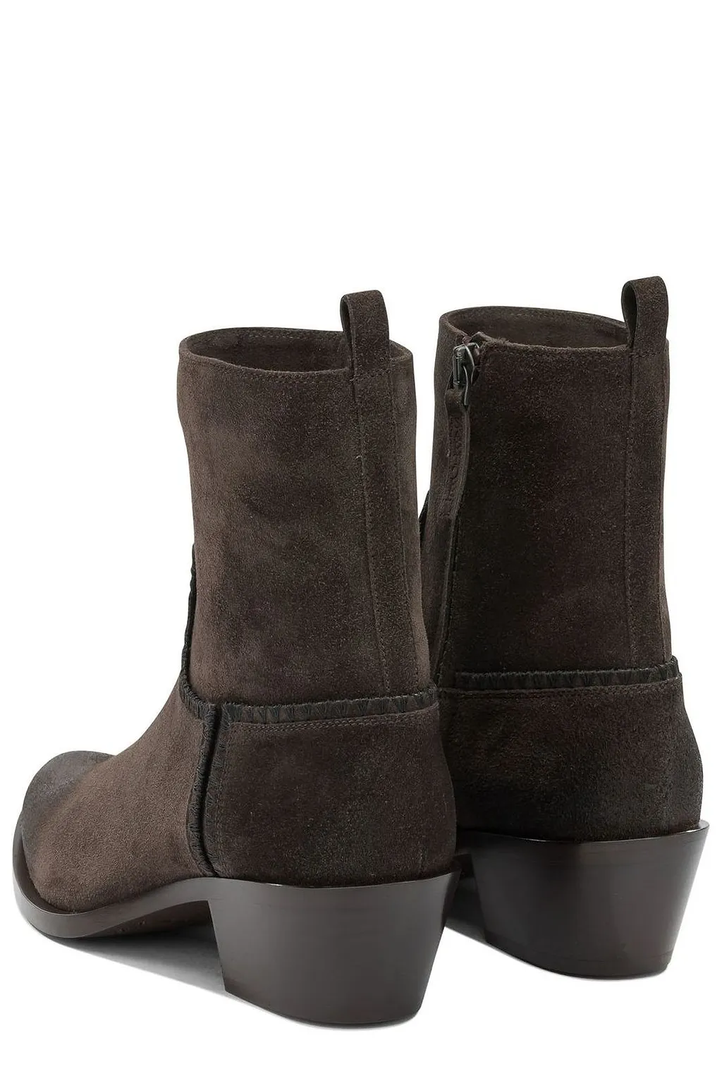 Sartore Velour 45Mm Zipped Ankle Boots