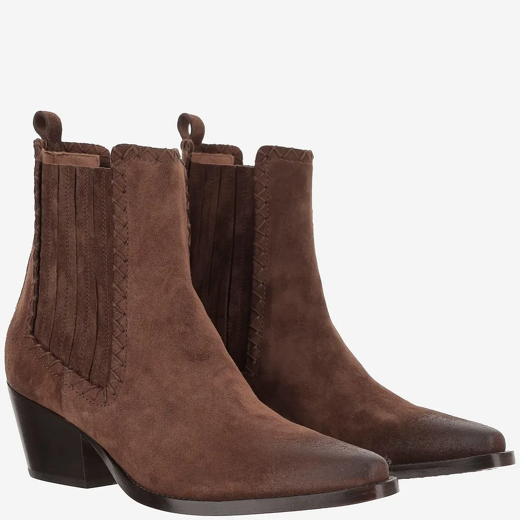 Western Heel Ankle Boots