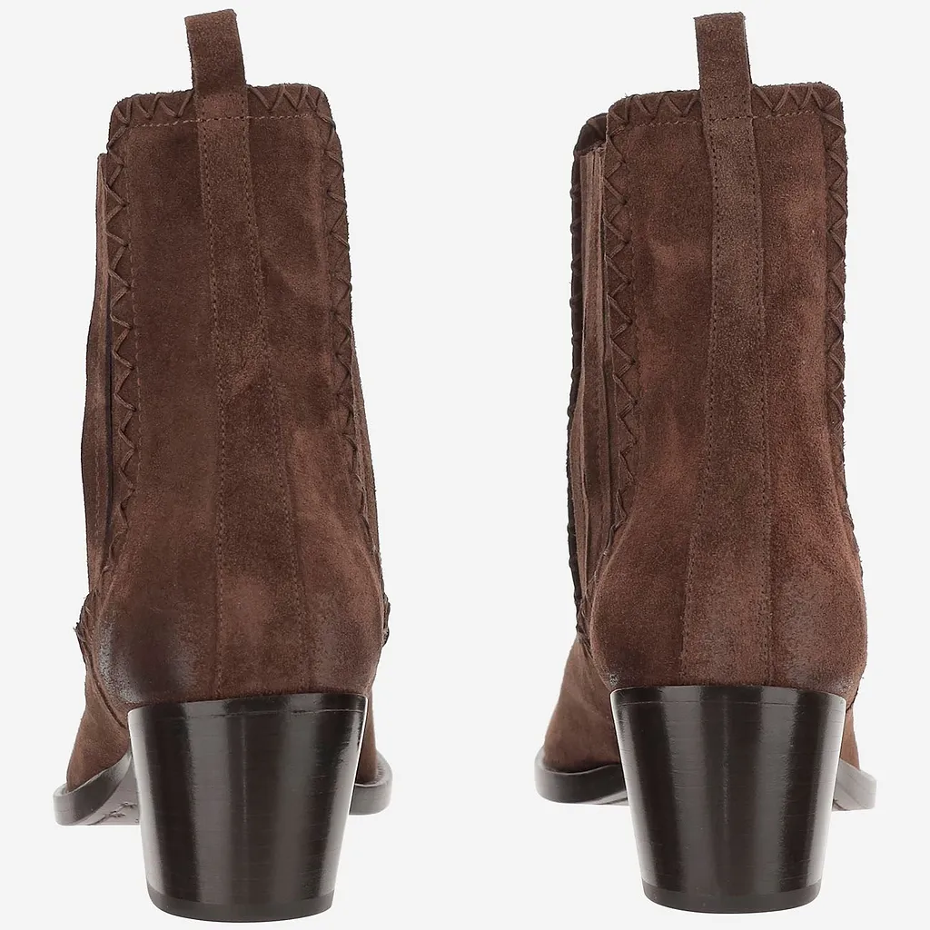 Western Heel Ankle Boots