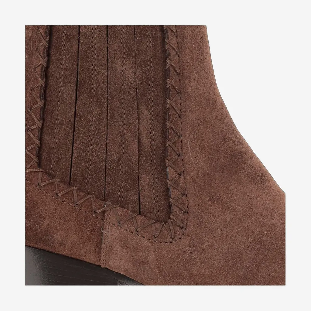 Western Heel Ankle Boots