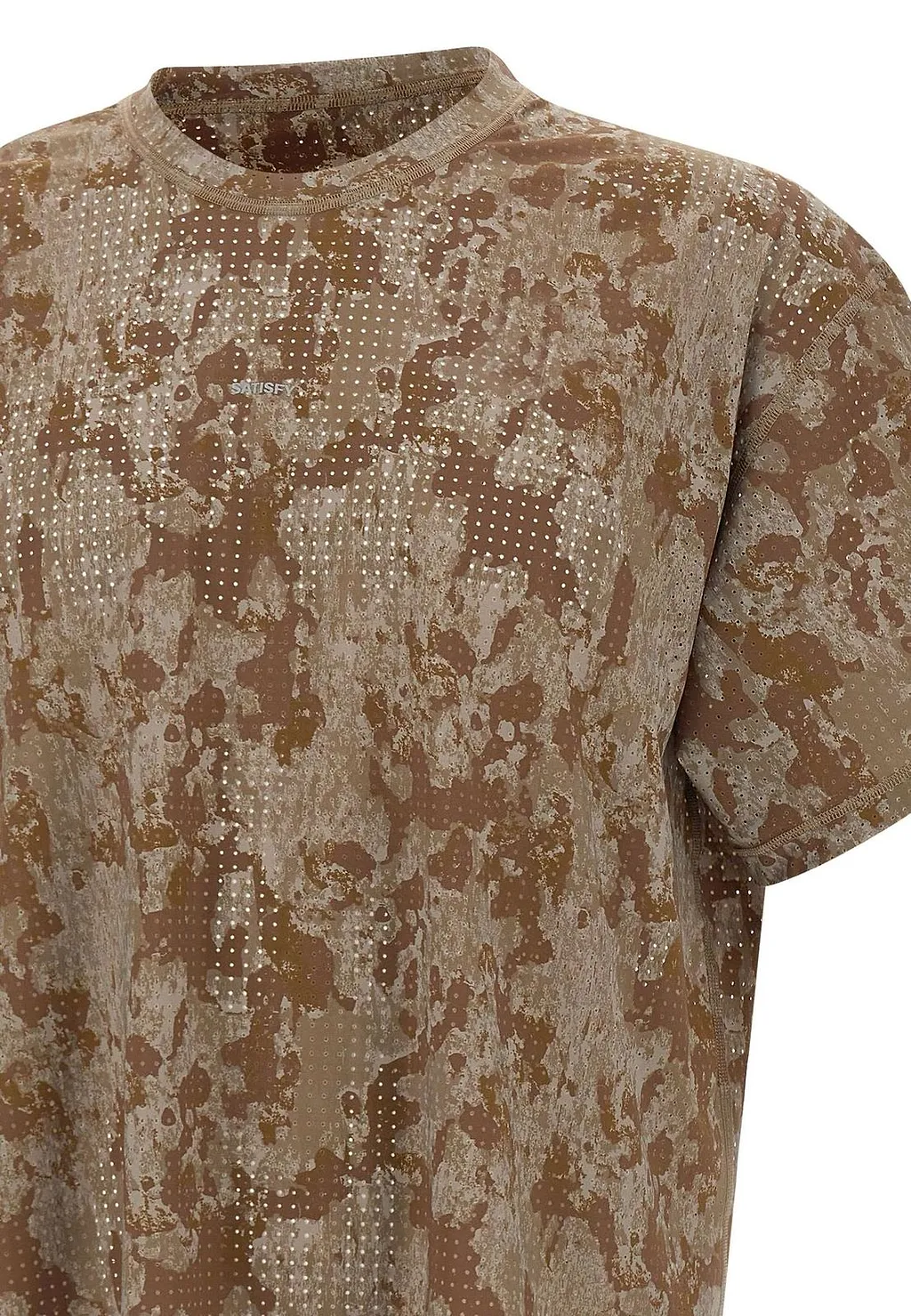 Satisfy Space O Perforated Camouflage Performance Top