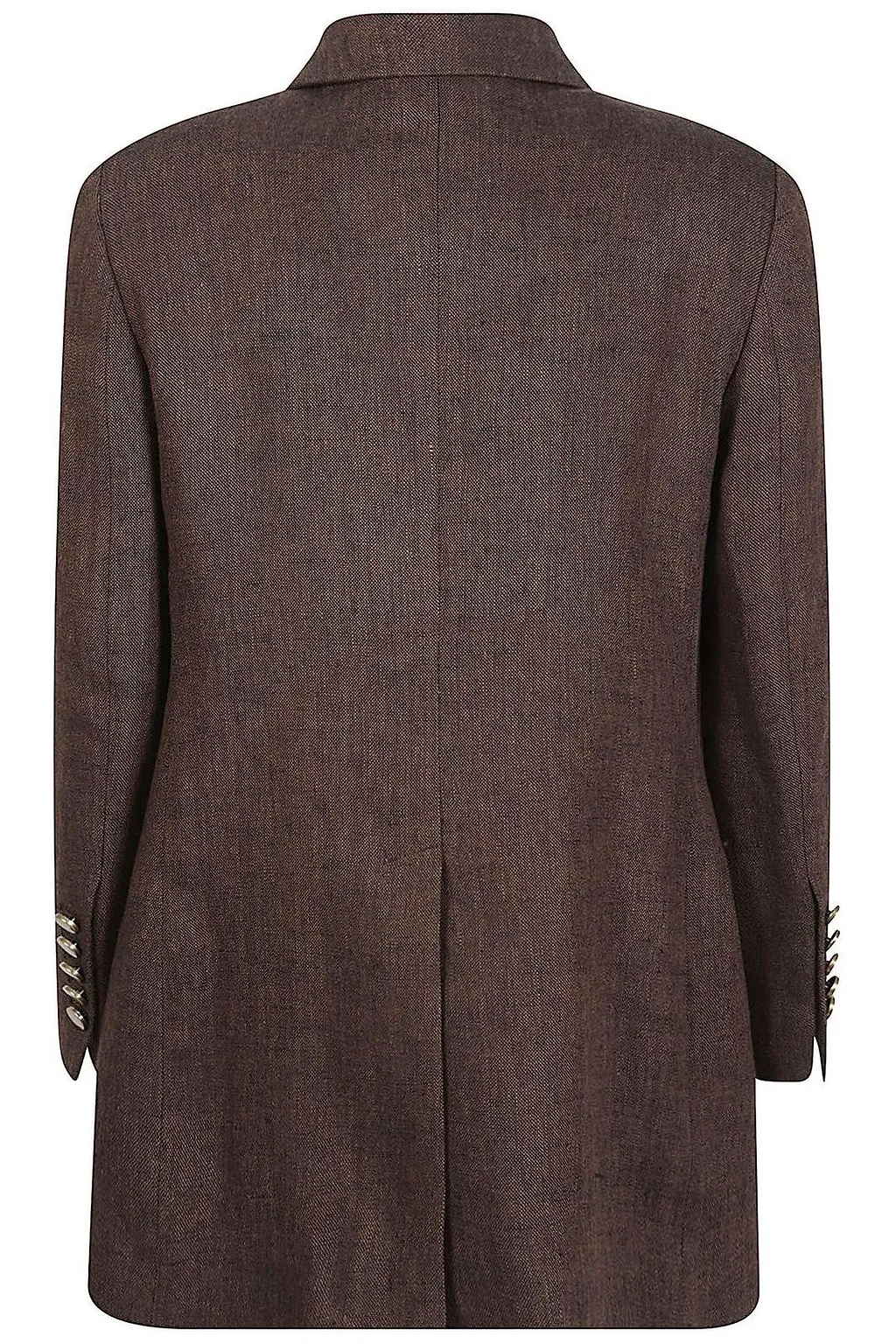 Saulina Single-Breasted Linen Blazer
