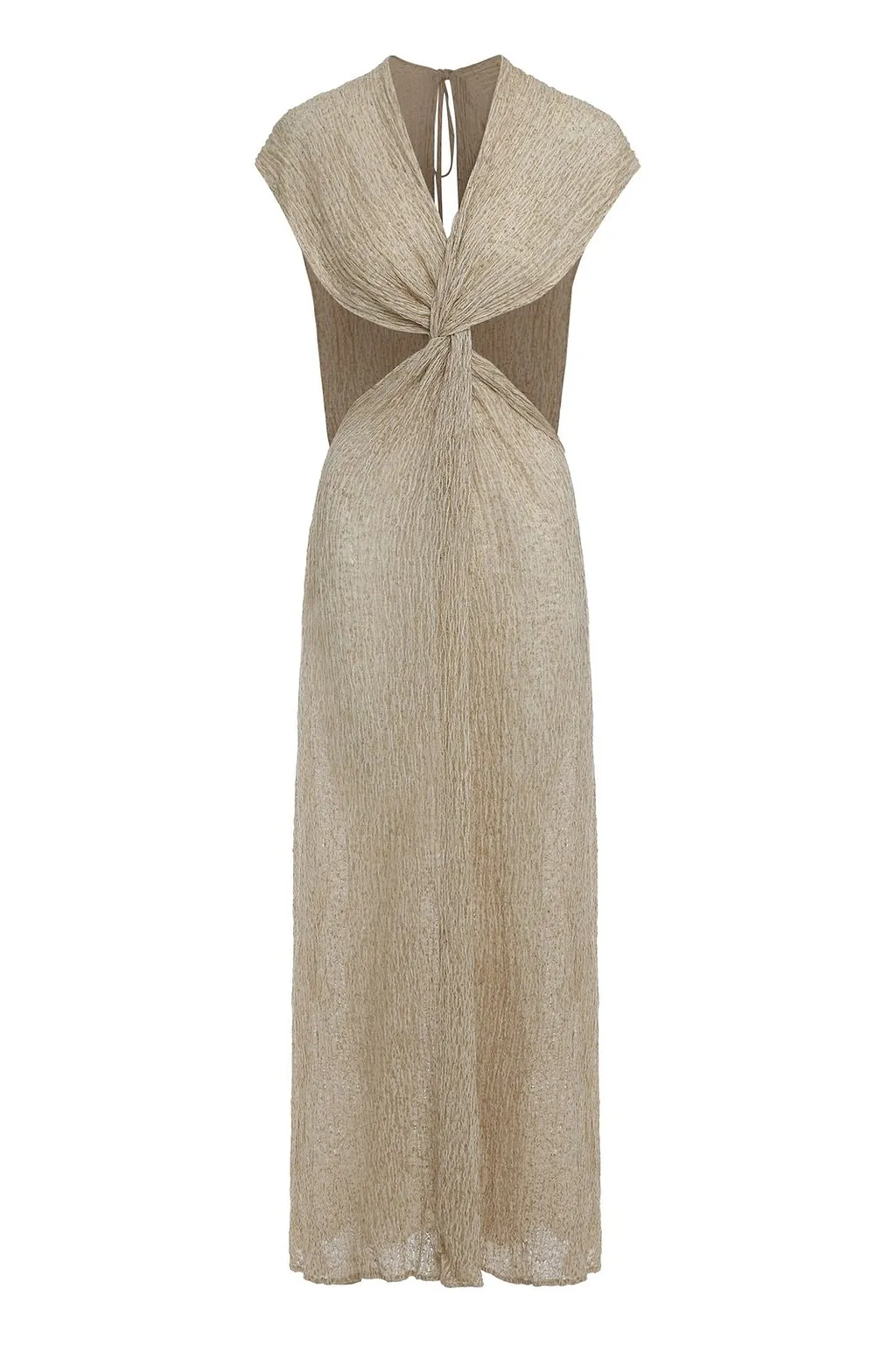 Savannah Morrow Fiori Knot-Front Long Dress