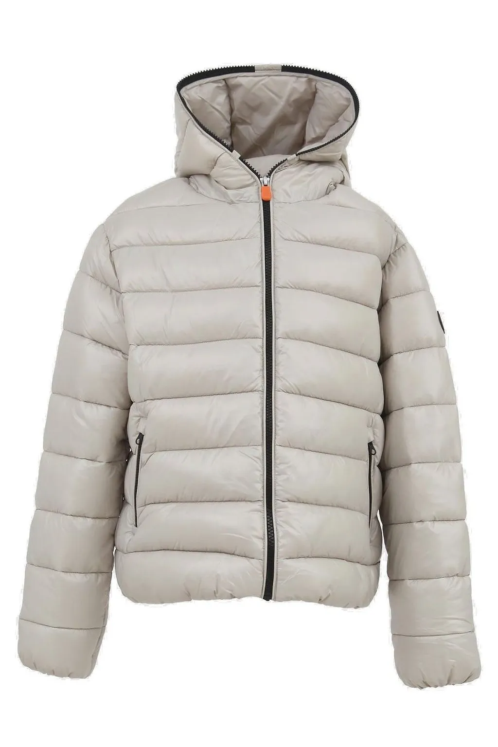 Save The Duck Kids Logo Patch Hooded Jacket