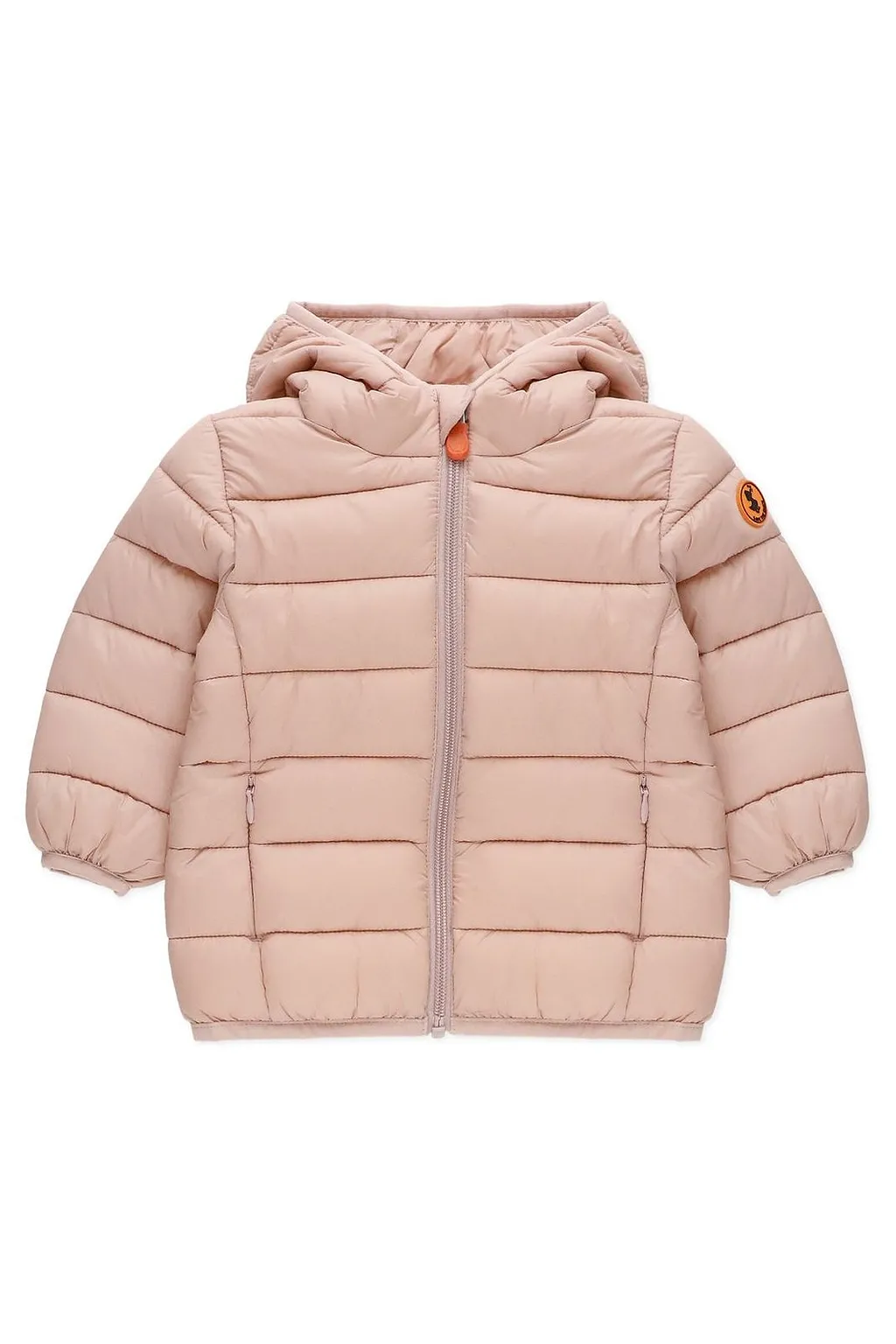 Save The Duck Kids Logo Patch Hooded Jacket
