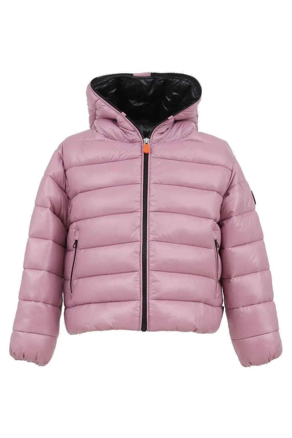 Save The Duck Kids Logo Patch Hooded Jacket