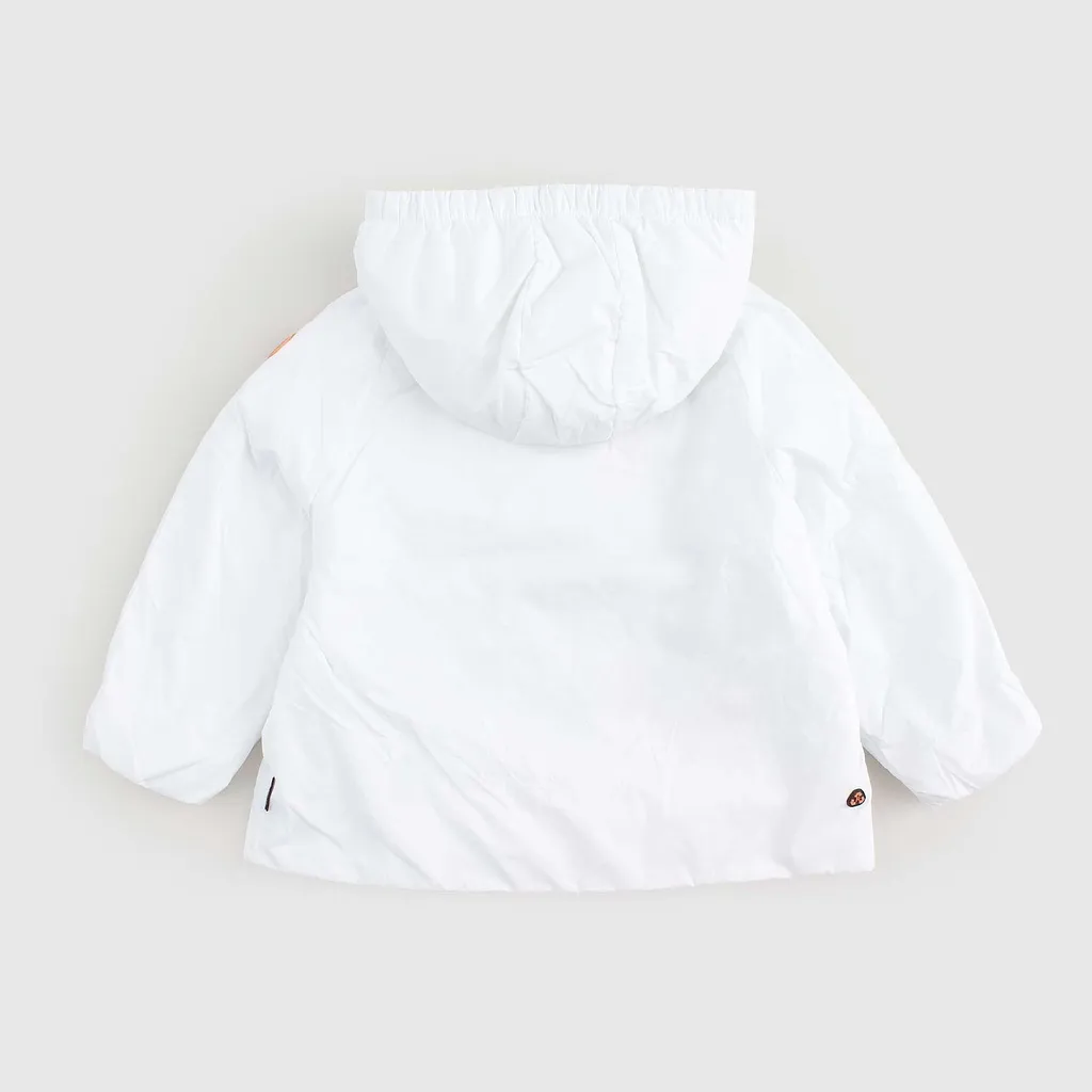 Save The Duck Kids Logo Patch Hooded Jacket