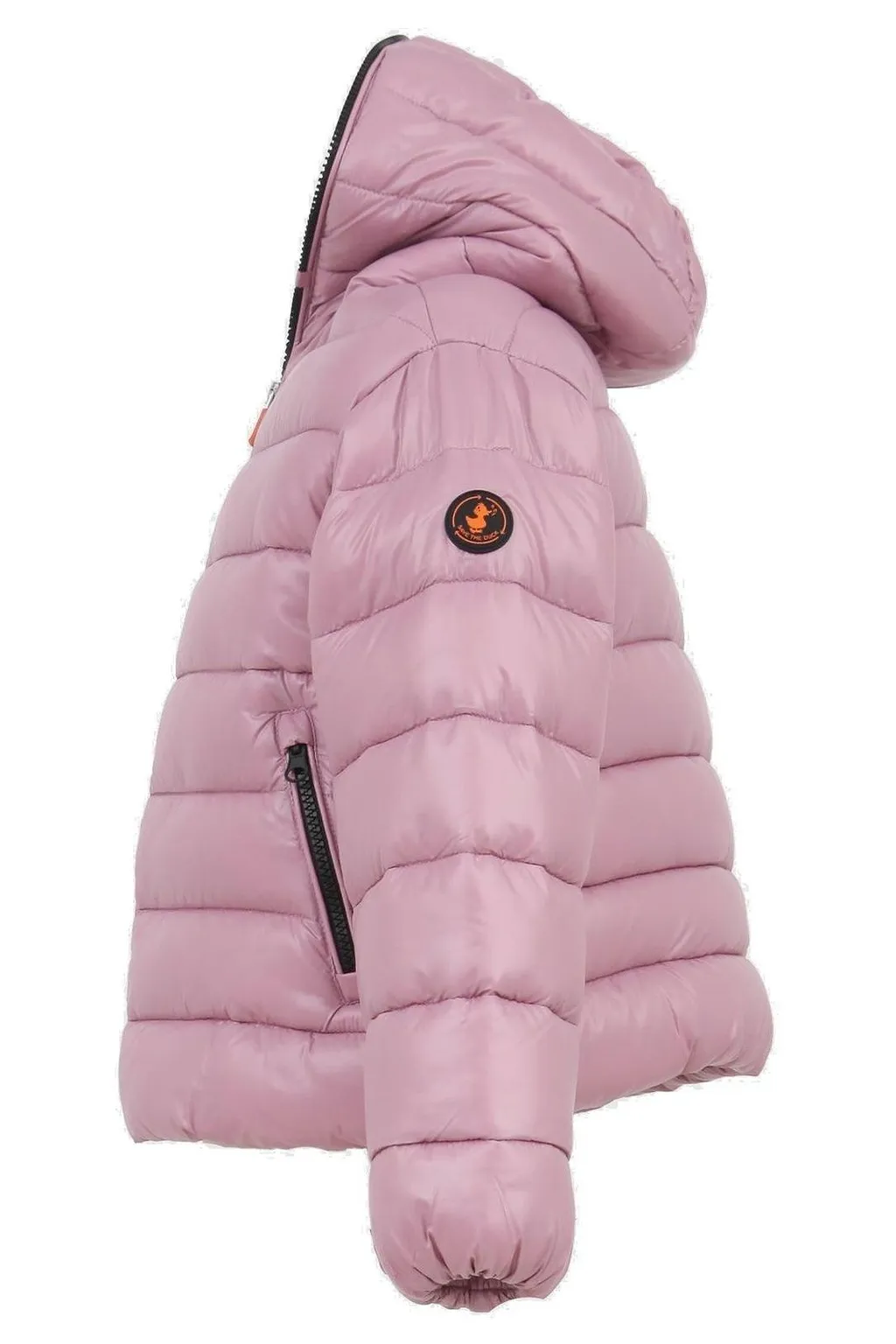 Save The Duck Kids Logo Patch Hooded Jacket