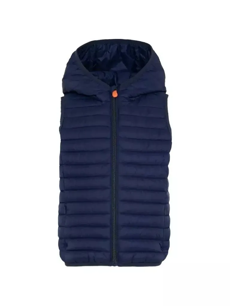 Save The Duck Kids Zip-Up Hooded Down Vest