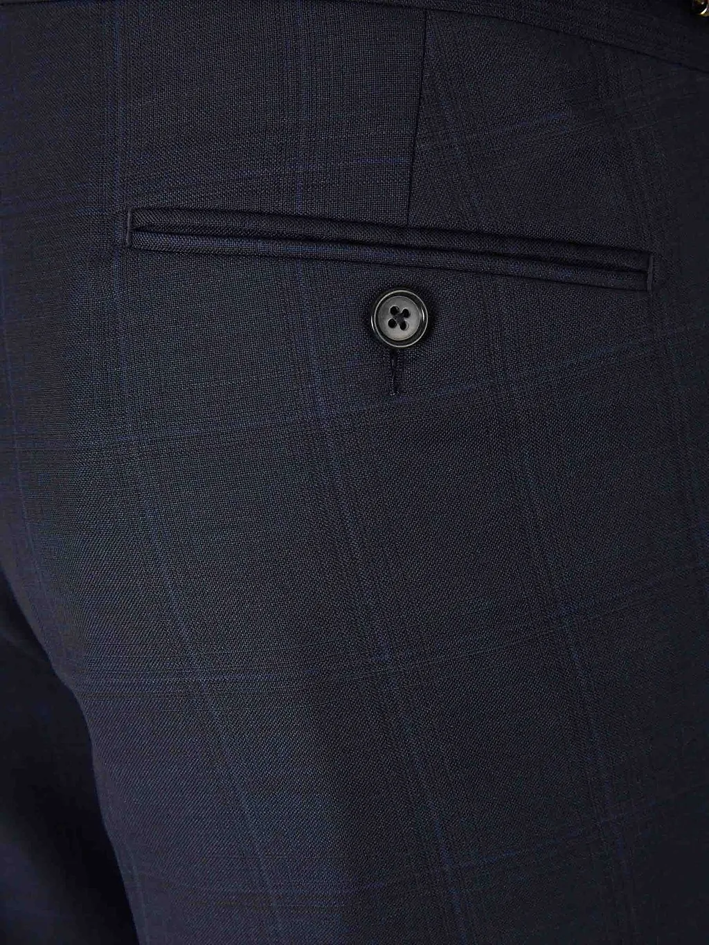 Scabal Checked Classic Fit Suit