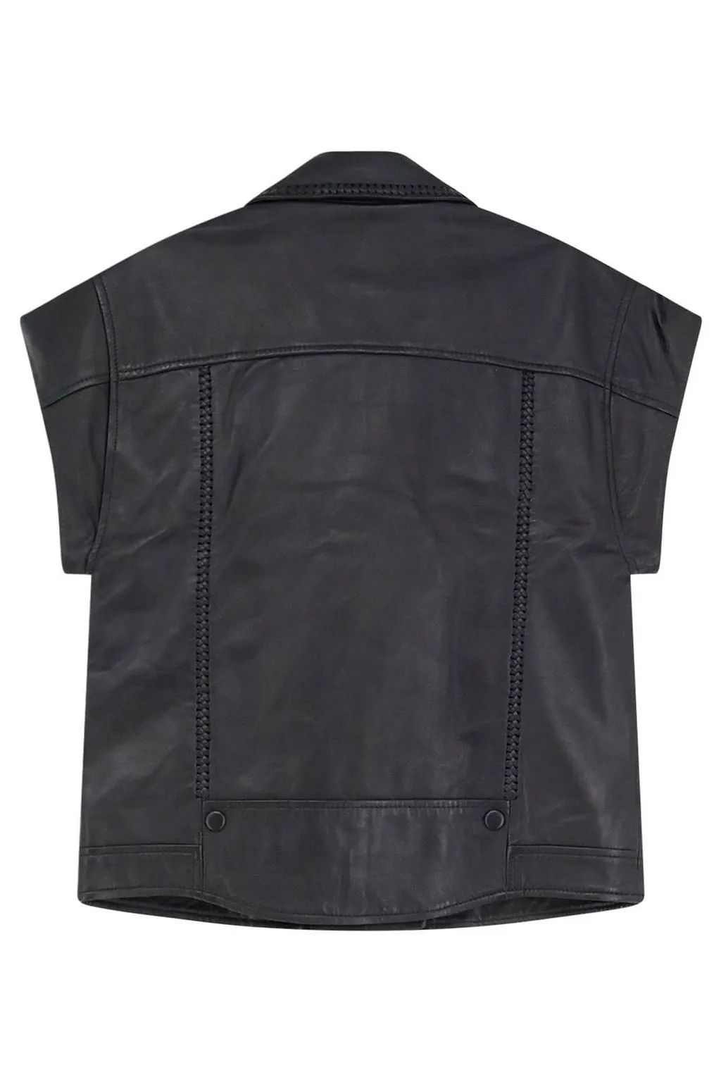Scarlett Poppies Sleeveless Braided Zip Jacket