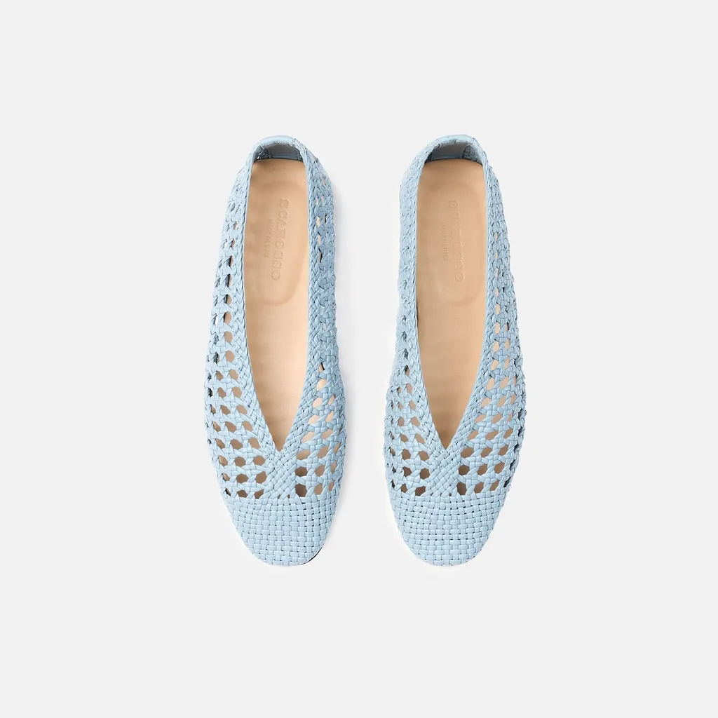 Ella Woven Ballet Flats