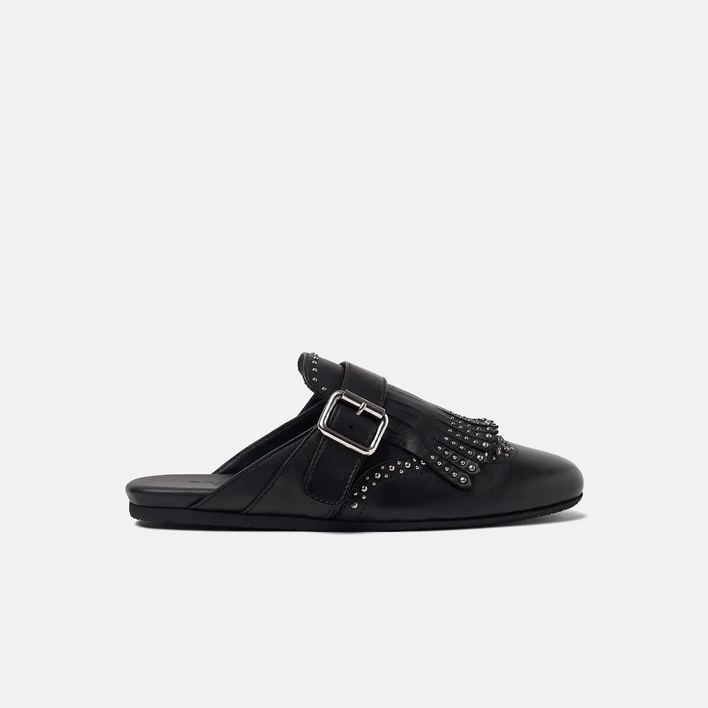 Gaia Studded Mule Flat Shoes