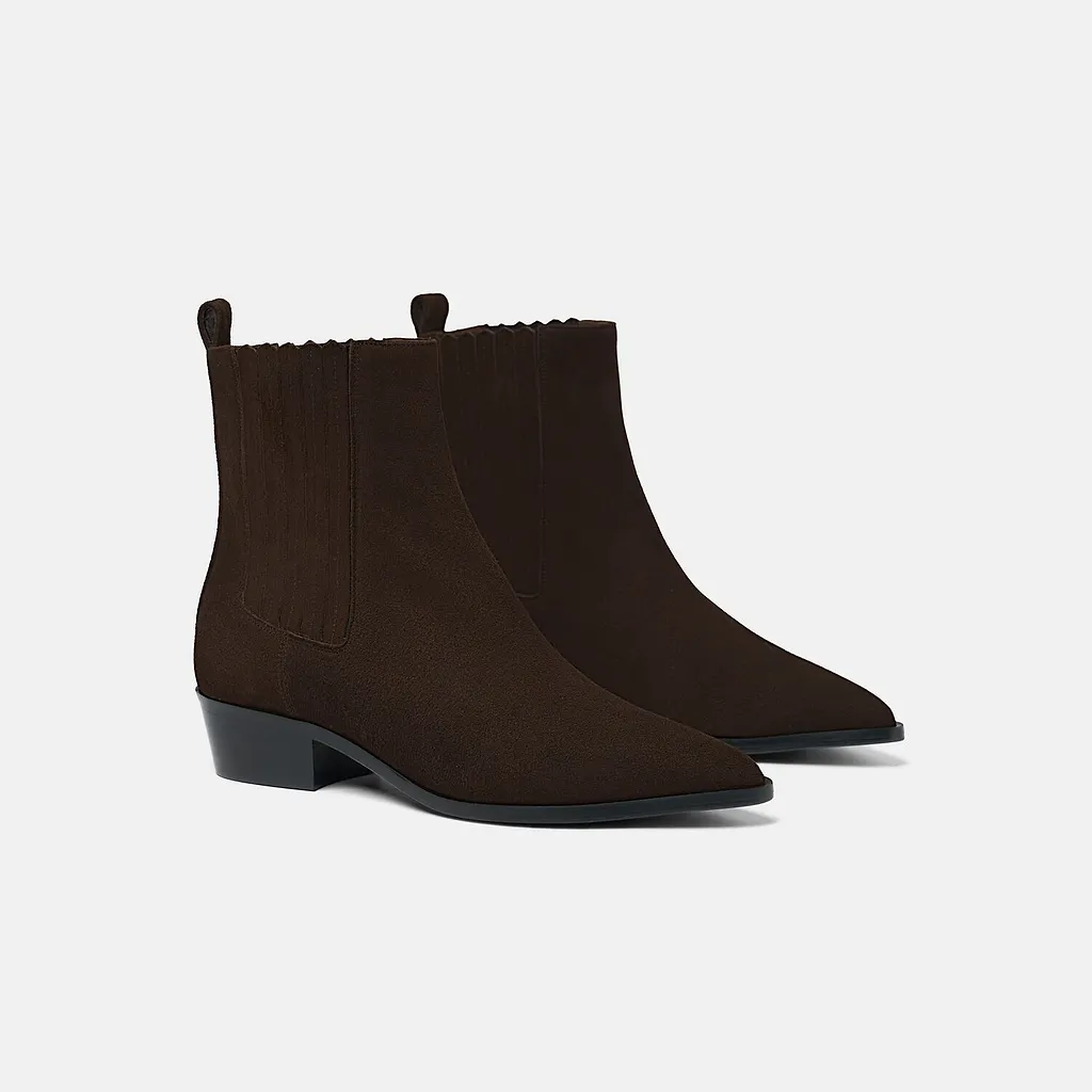 Olivia Suede Chelsea Boots