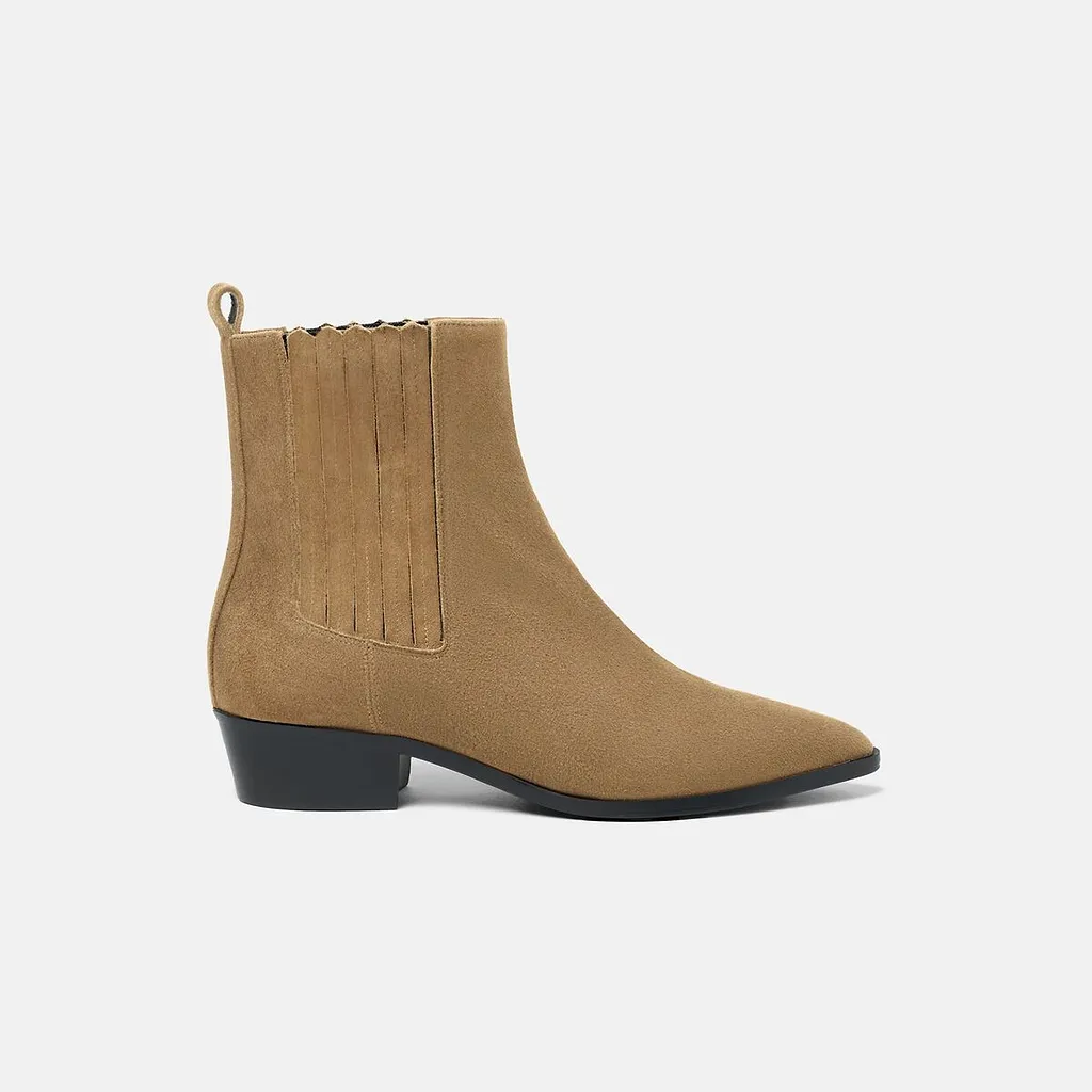 Olivia Pleated Chelsea Boots