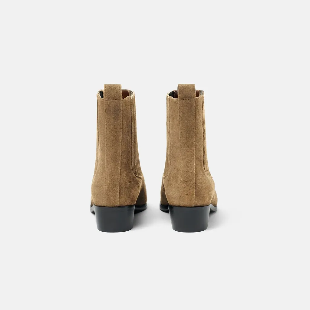 Olivia Pleated Chelsea Boots