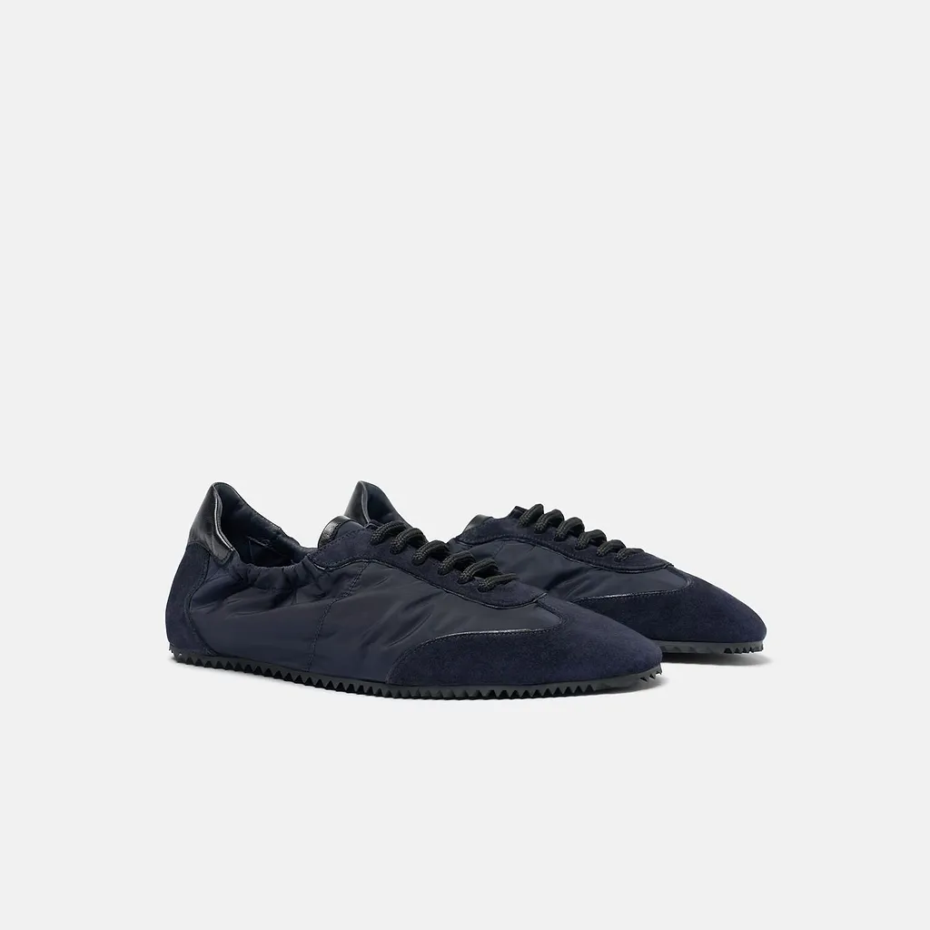 Riley Nylon Low-Top Sneakers