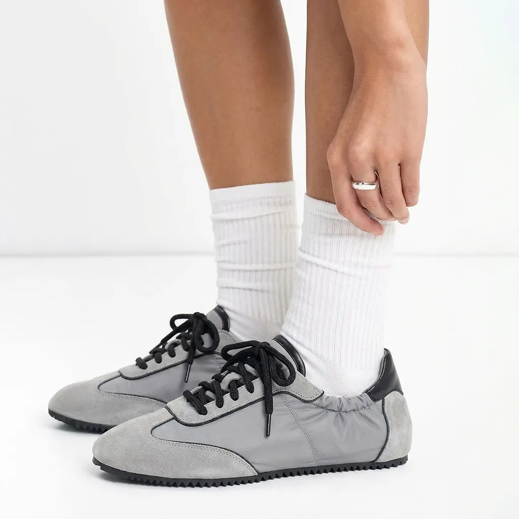 Riley Nylon Low-Top Sneakers