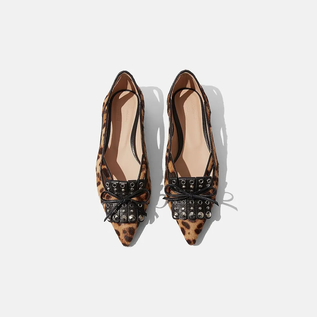 Spicy Ballet Studded Ballet Flats