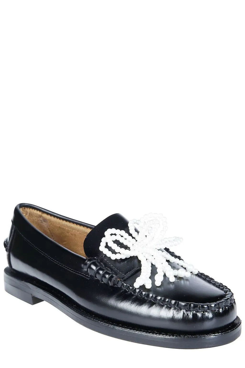 Sebago Bow-Embellished Slip-On Loafers