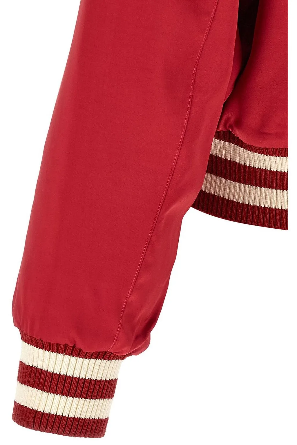 Second/Layer Aces Satin Bomber Jacket