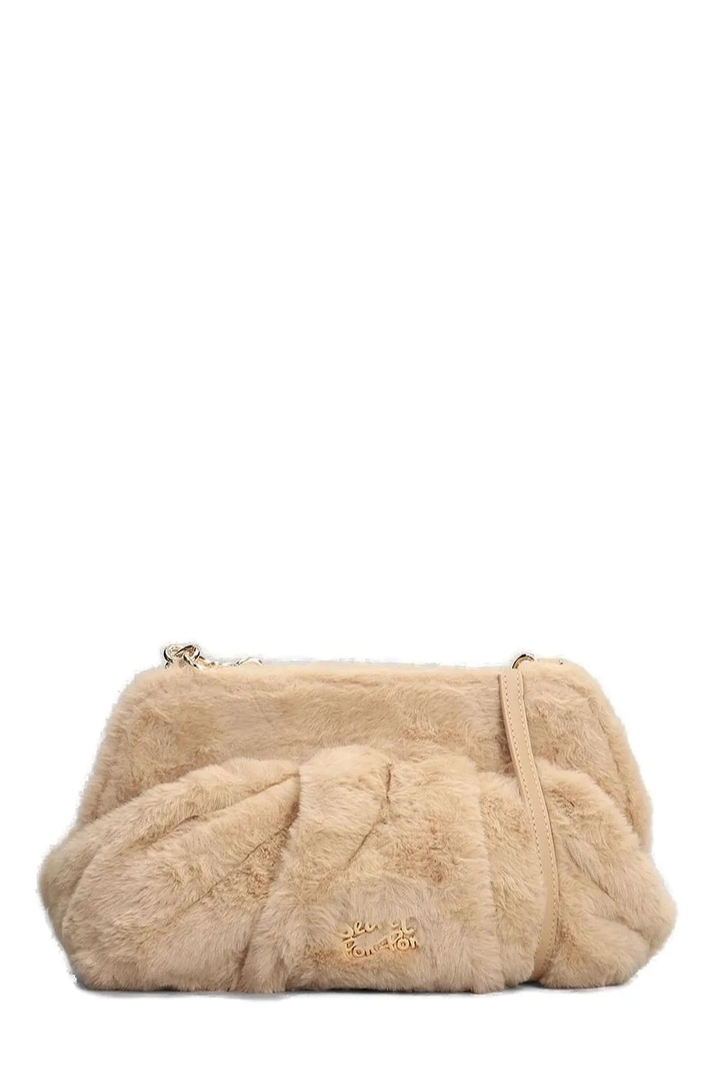 Secret Pon Pon Margaret Fur Medium Shoulder Bag