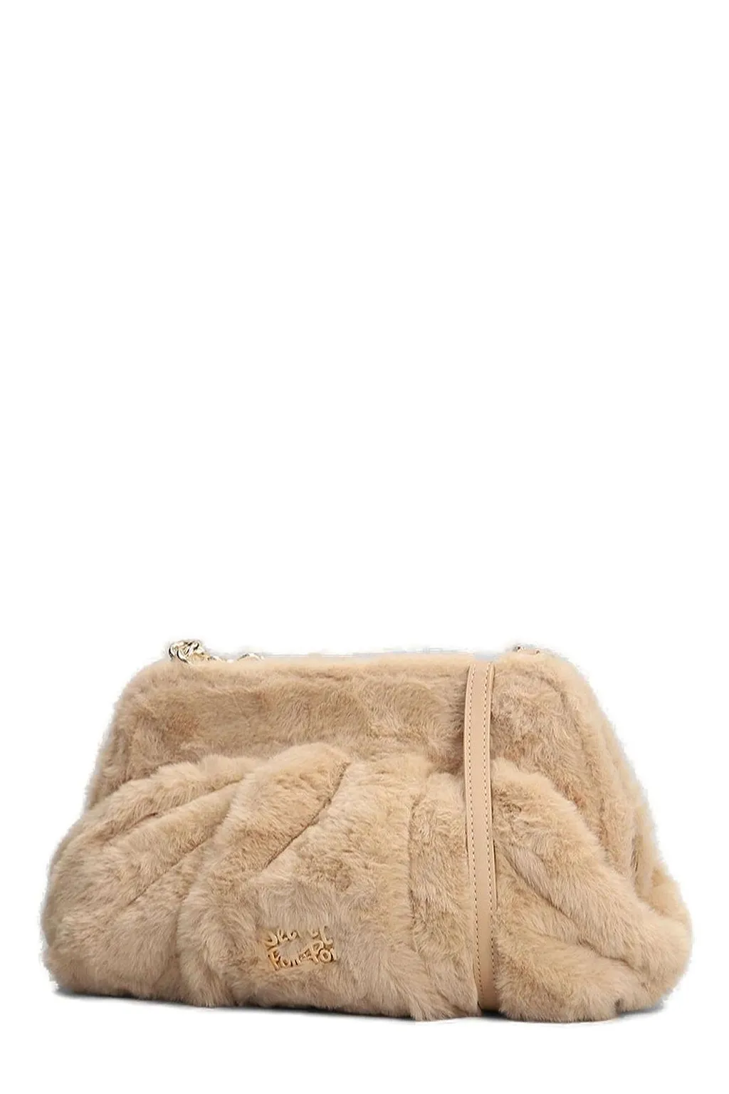 Secret Pon Pon Margaret Fur Medium Shoulder Bag
