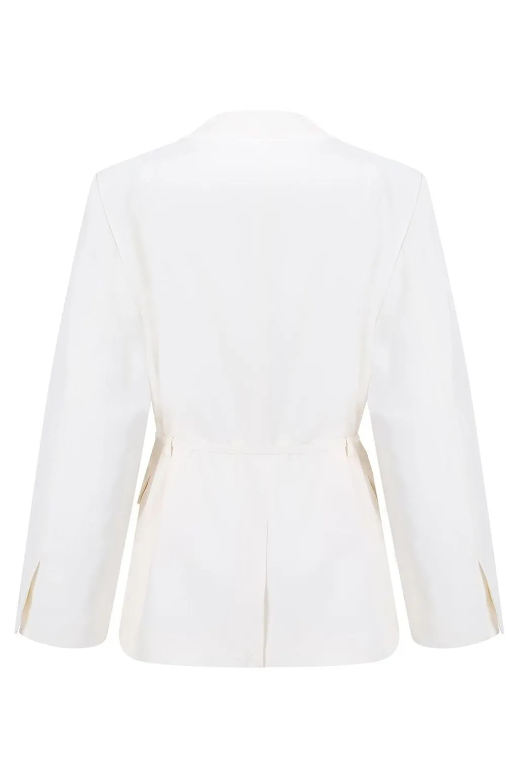 Belted Single-Breasted Blazer