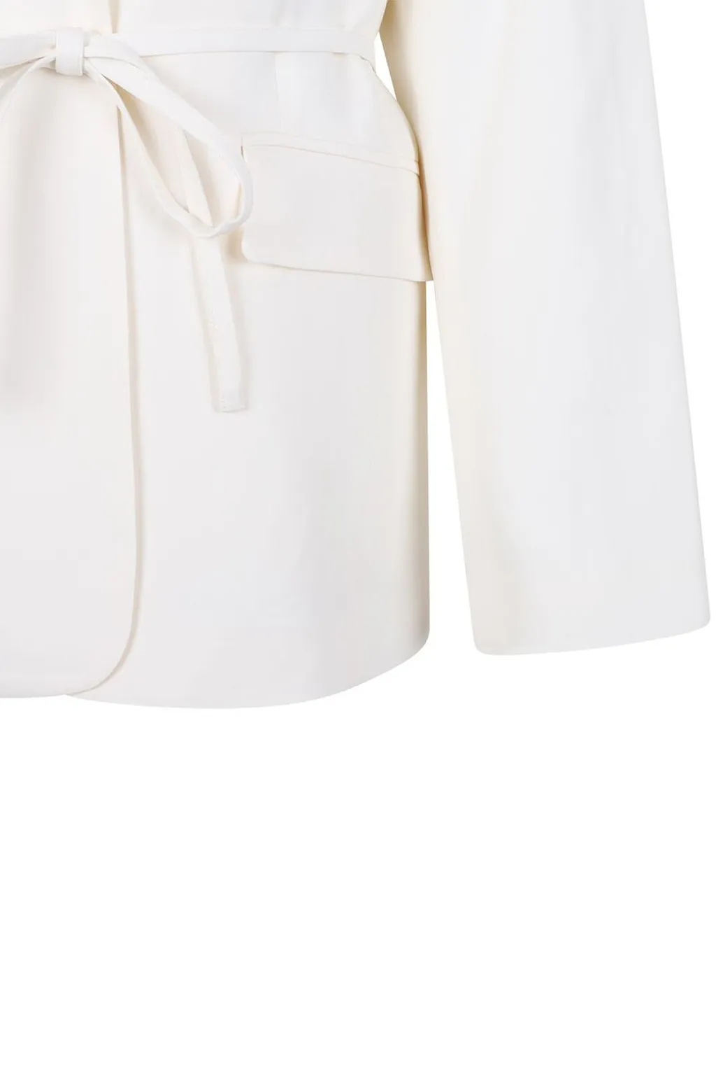 Belted Single-Breasted Blazer
