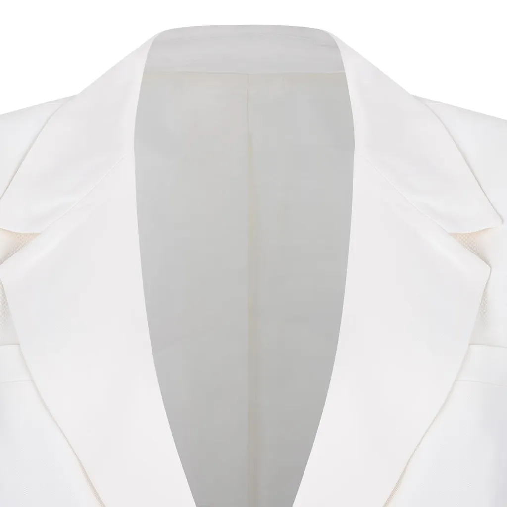 Belted Single-Breasted Blazer