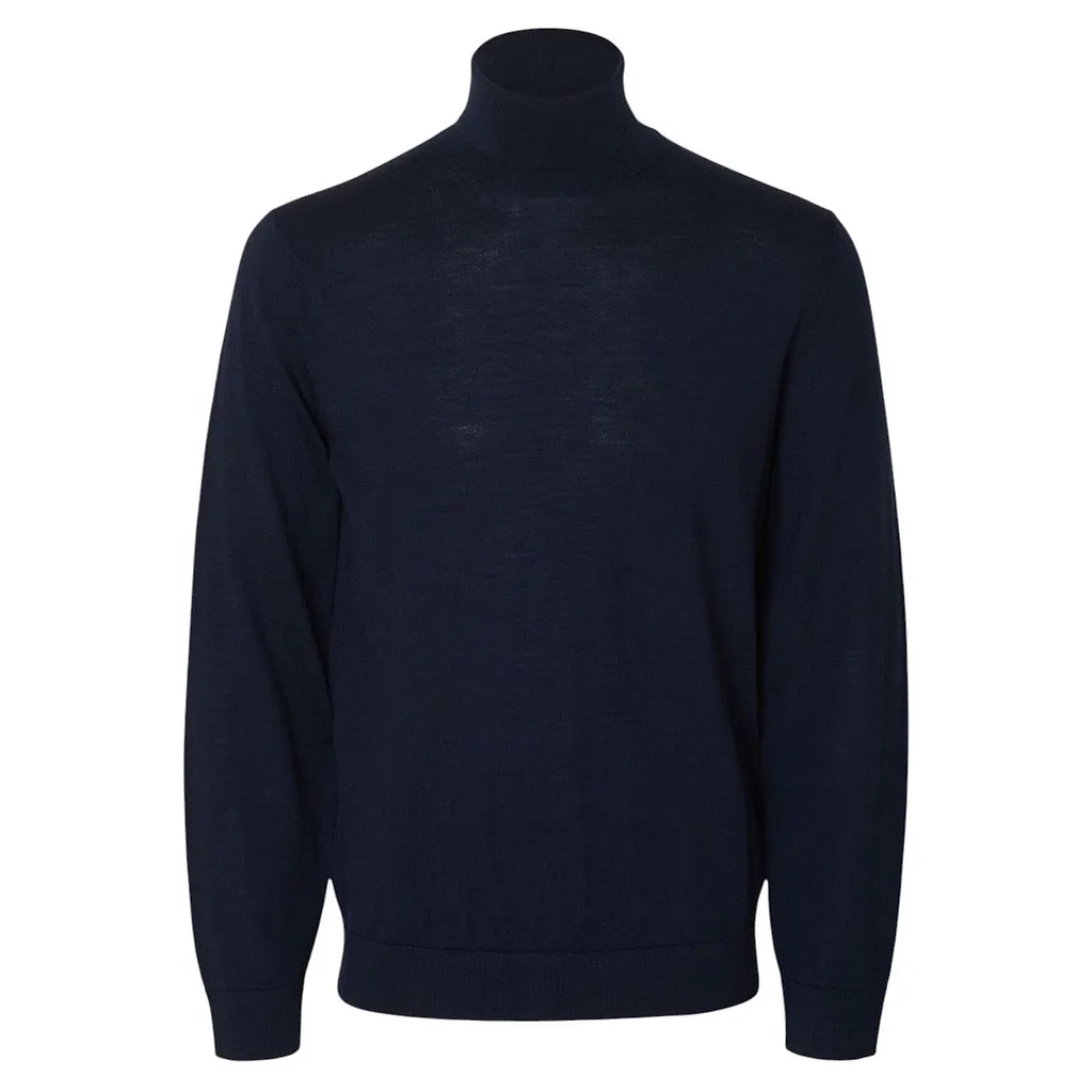 Selected Mock Neck Knitted Sweater