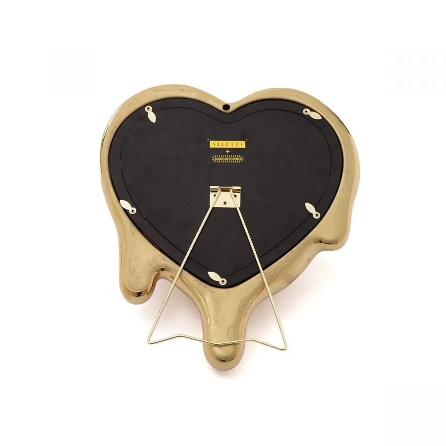 Melted Heart Mirror And Photo Frame