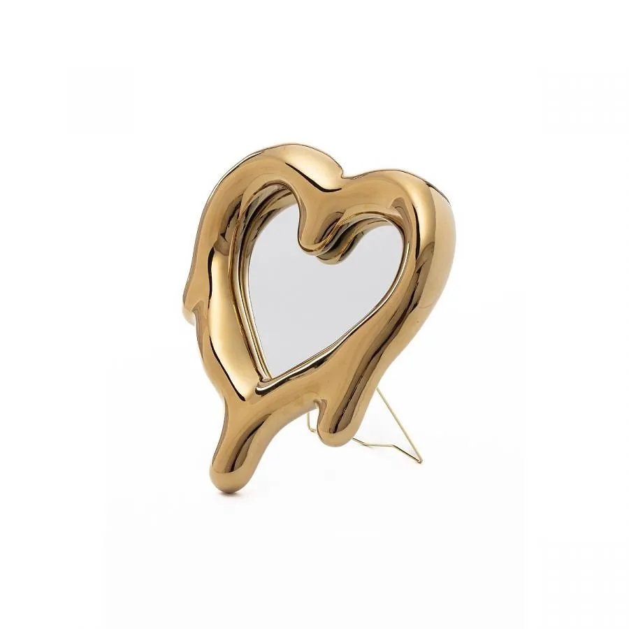 Melted Heart Mirror And Photo Frame