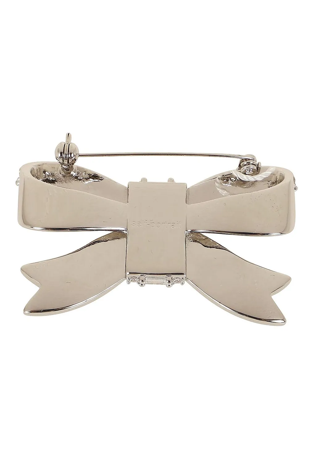 Crystal Bow Brooch