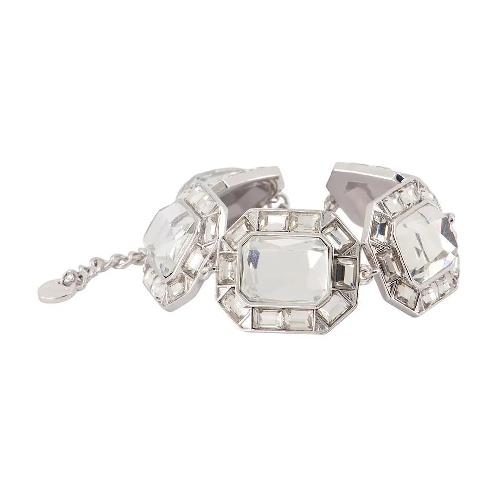 Self-Portrait Faceted Crystal Link Bracelet