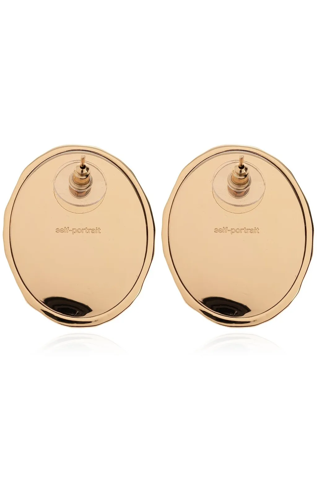 Self-Portrait Hammered Earrings