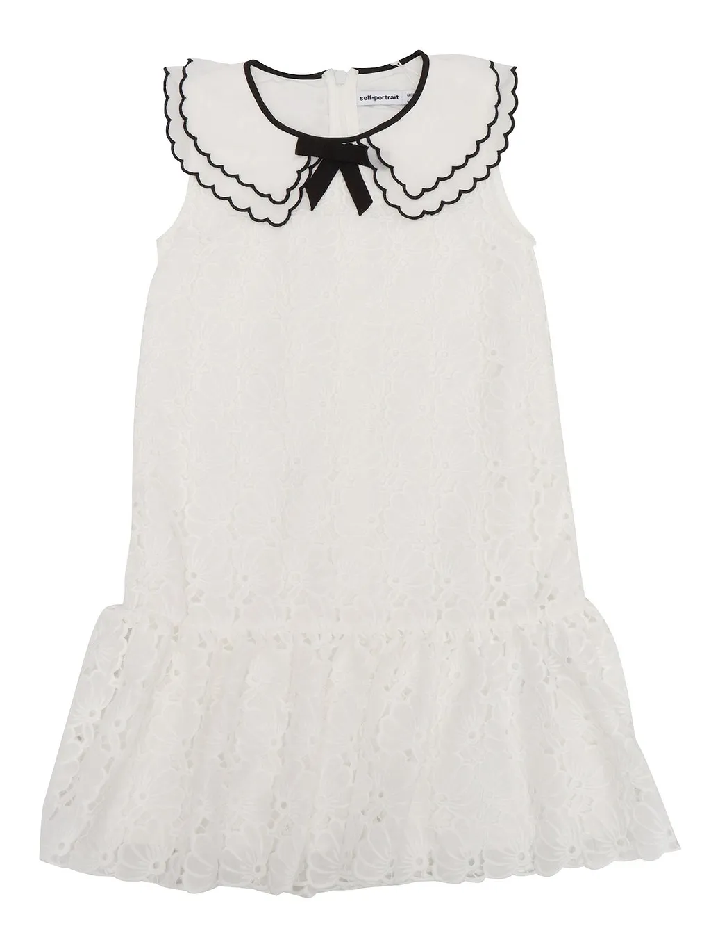 Self-Portrait Kids Sleeveless Floral Chiffon Dress