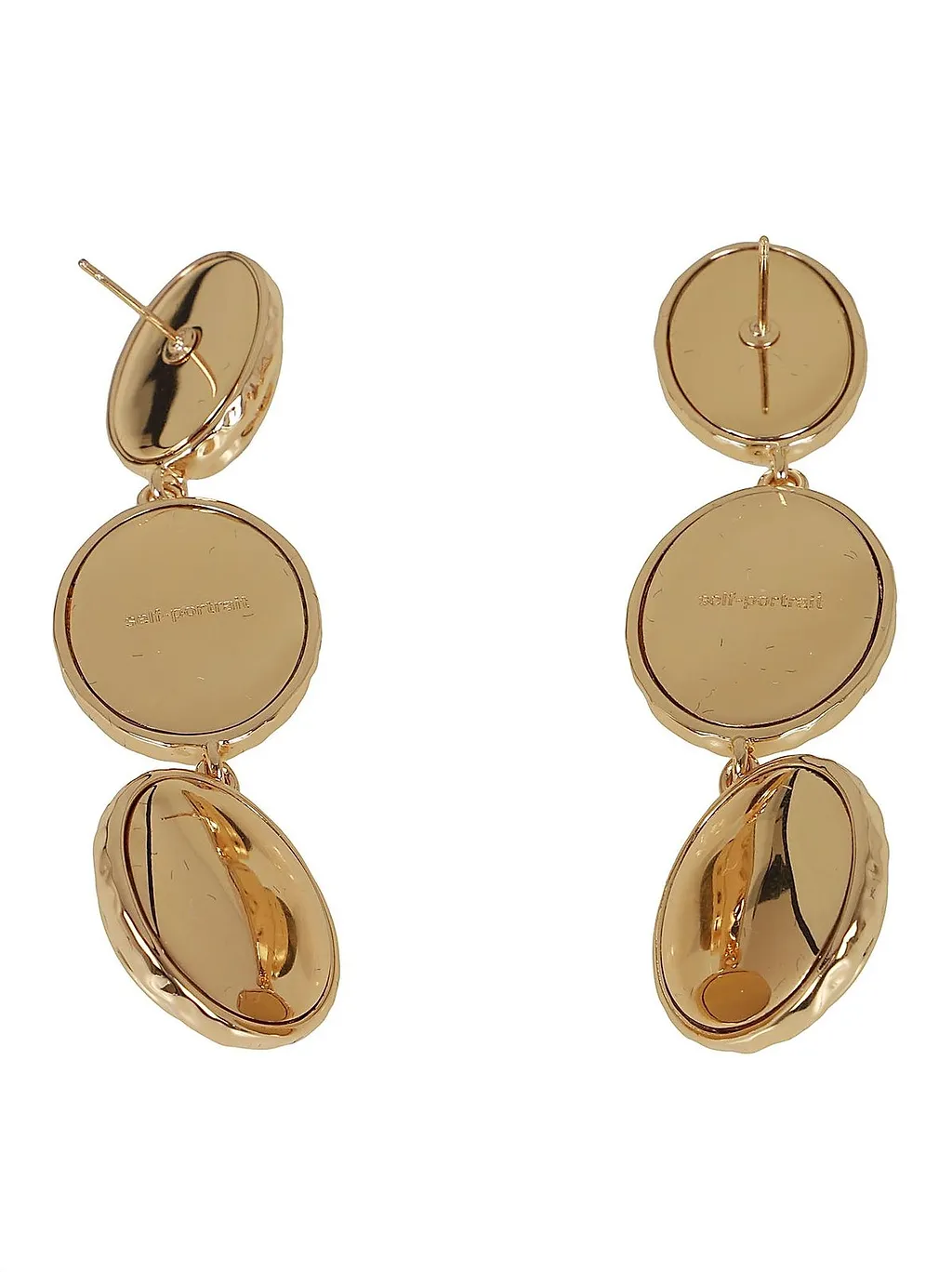 Self-Portrait Three-Tiered Drop Earrings