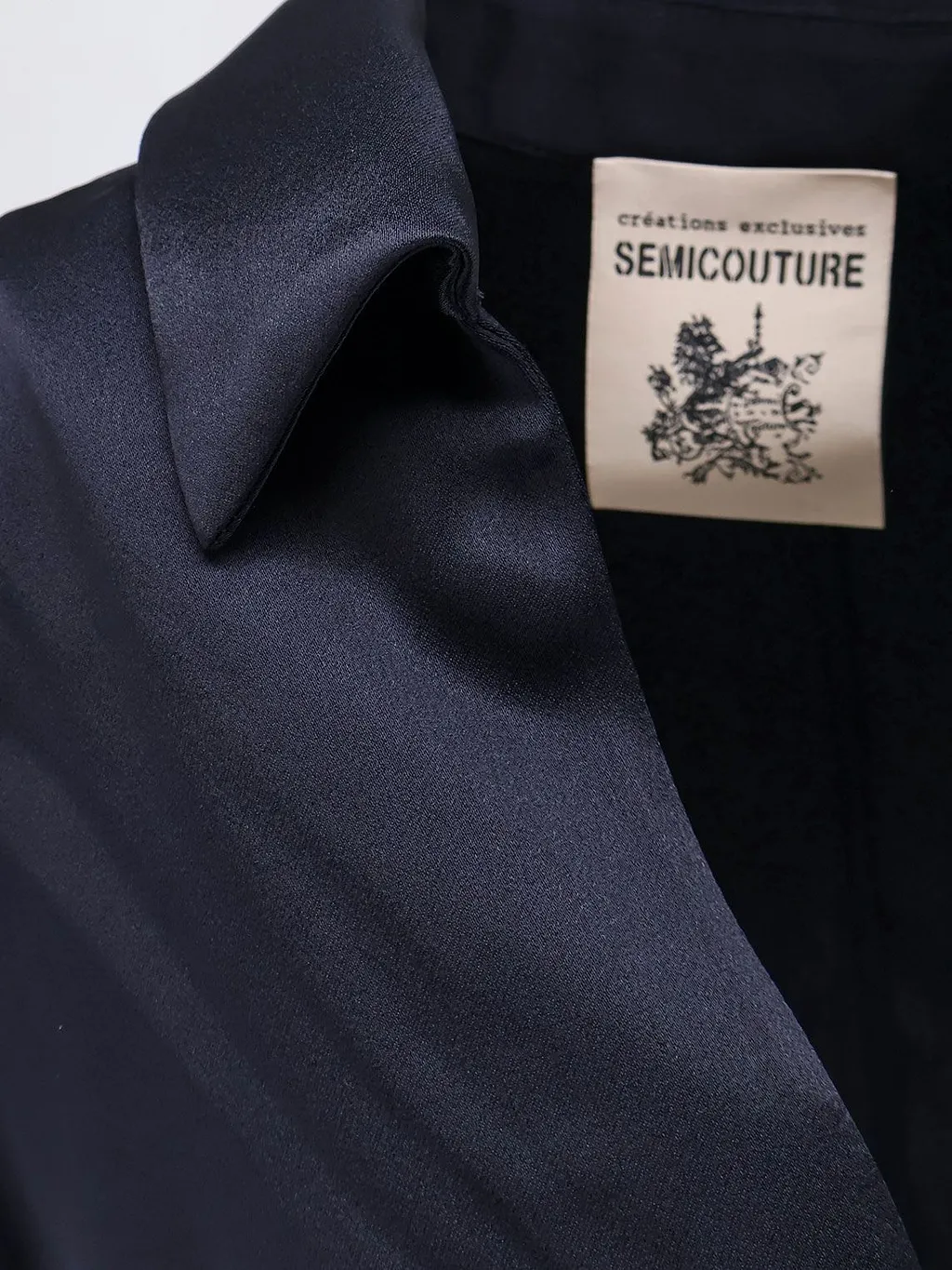 Semicouture V-Neck Collar Top