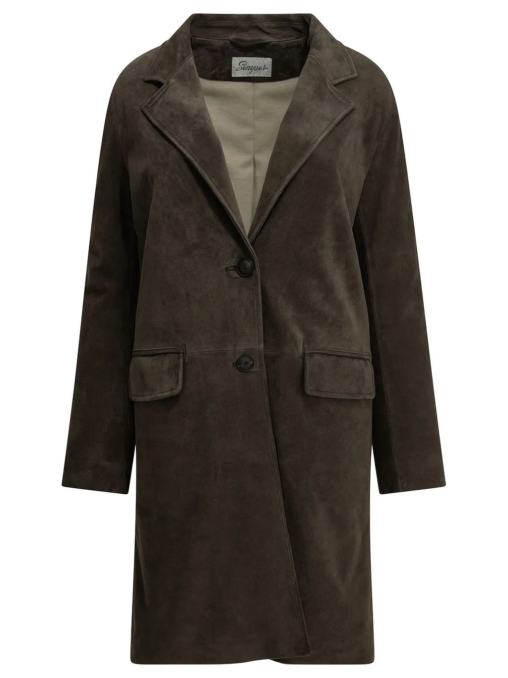 Semper Padded Suede Coat