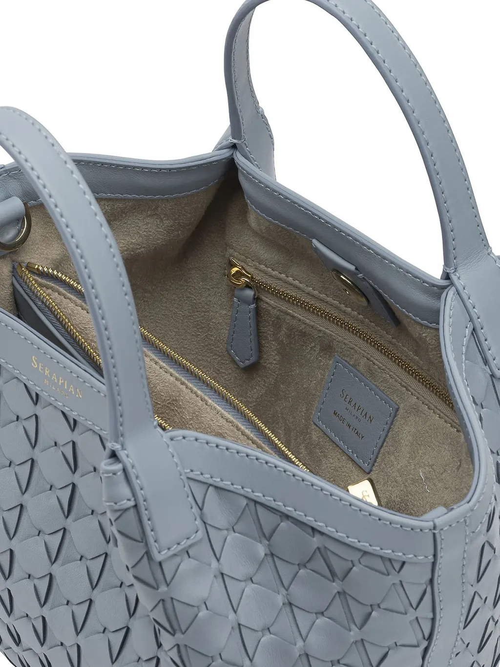 Serapian Mini Secret Mosaico Top Handle Bag