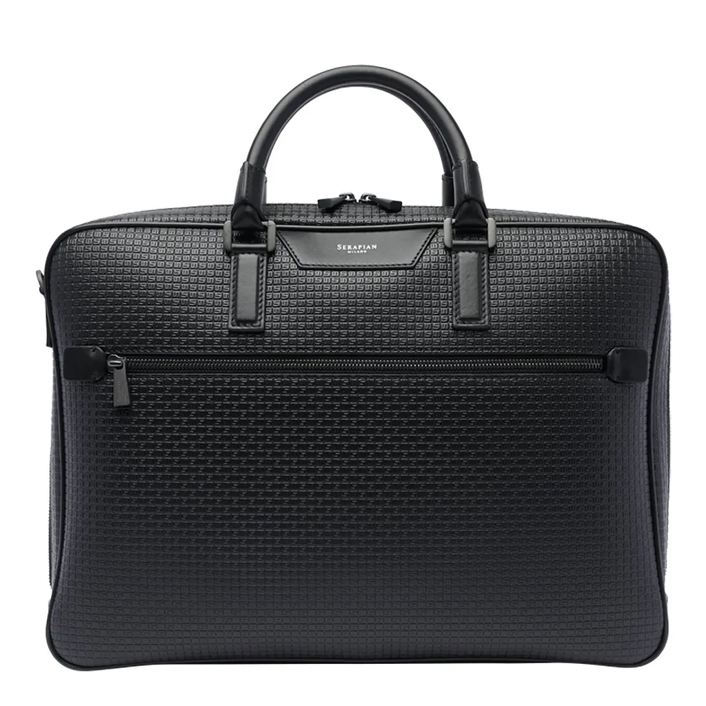 Zip-Up Slim Briefcase