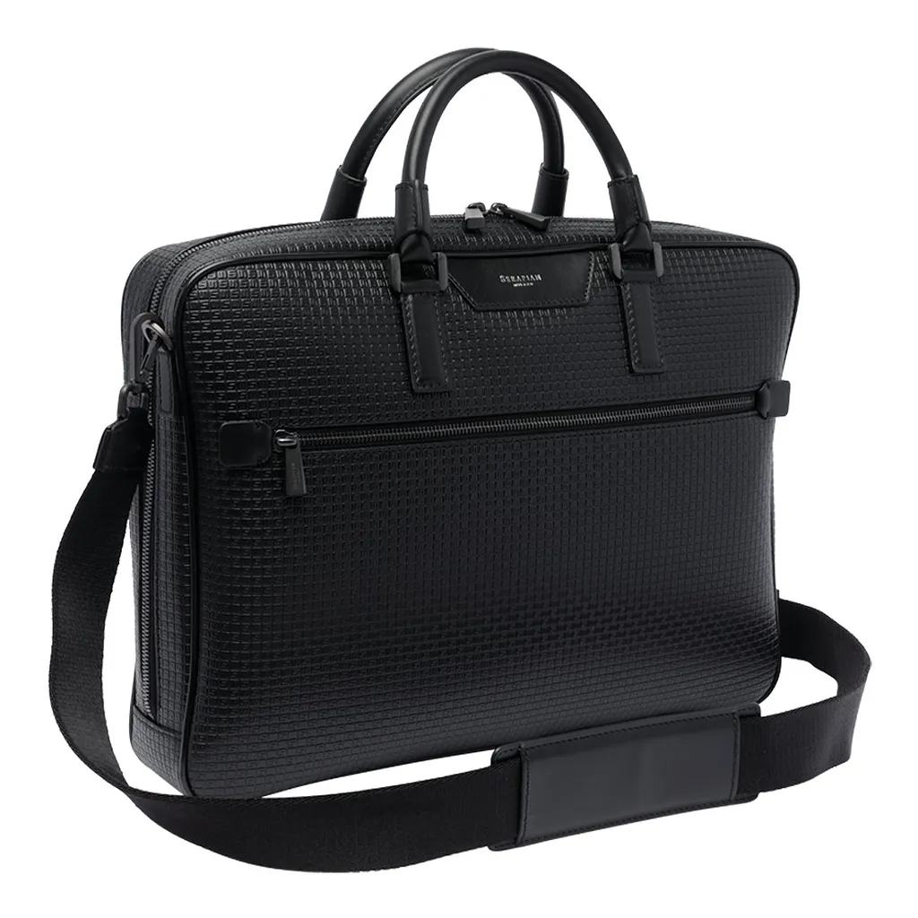 Zip-Up Slim Briefcase