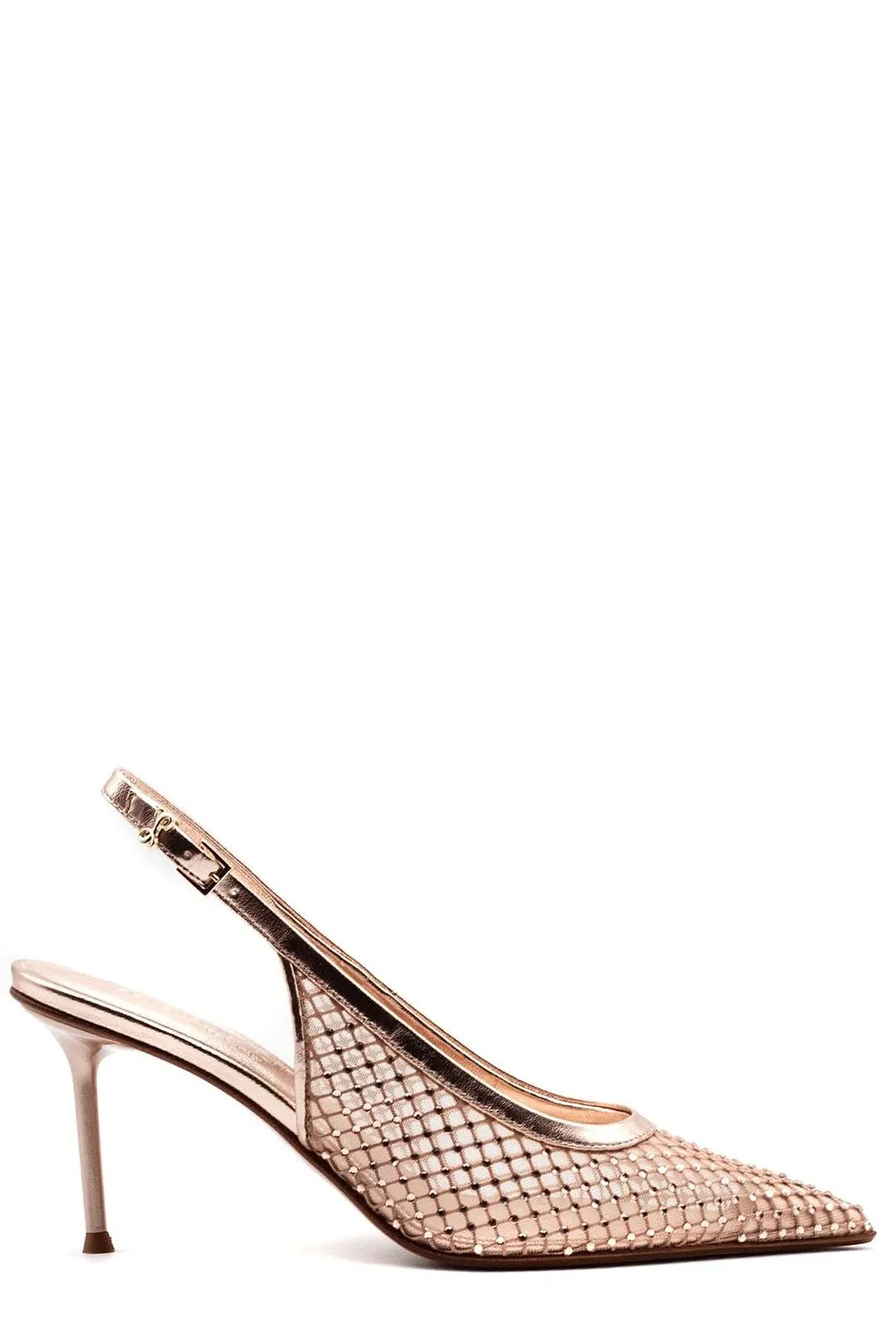 Sergio Levantesi Greta Mesh Slingback Heeled Pumps