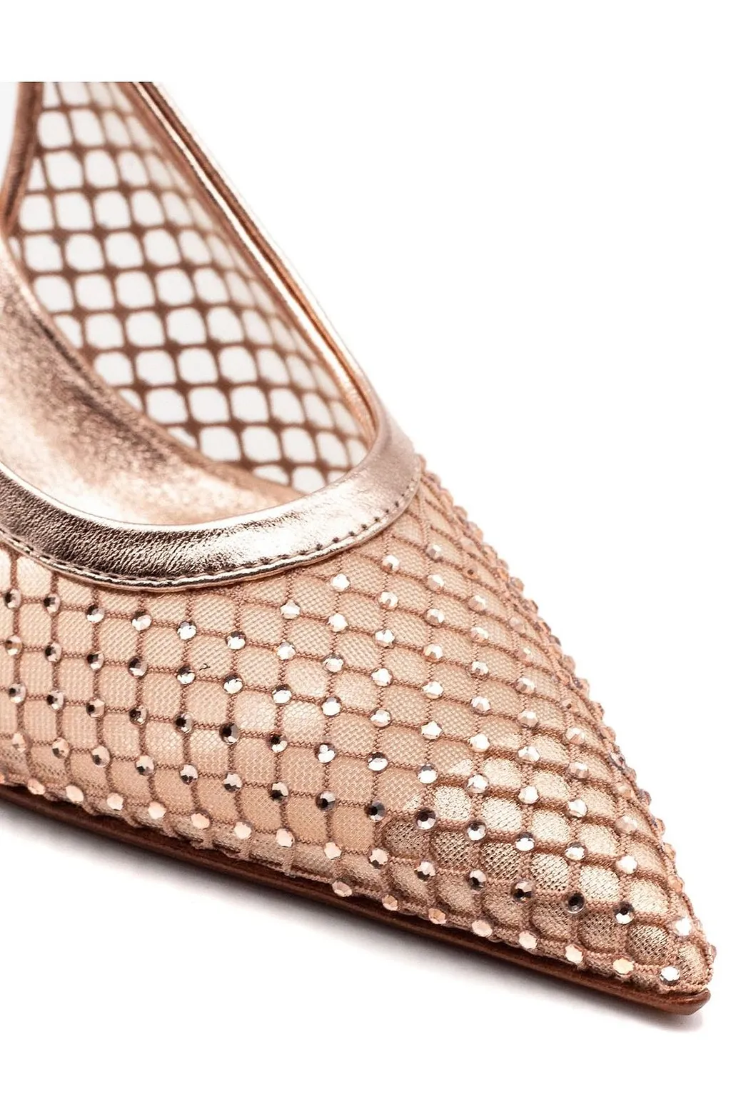 Sergio Levantesi Greta Mesh Slingback Heeled Pumps